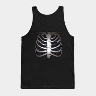 Chest Skeleton Design Tank Top